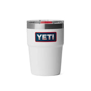 Yeti Rambler 16oz Stackable Pint with MagSlider Lid - White with Patriotic Badge