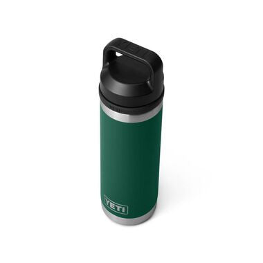 Yeti Rambler 18 Oz Water Bottle with Chug Cap - Black Forest Green