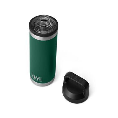 Yeti Rambler 18 Oz Water Bottle with Chug Cap - Black Forest Green