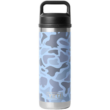 YETI Rambler 18oz Insulated Bottle with Chug Cap - Blue Camo