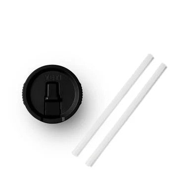 Yeti Black Rambler 20 Oz Travel Mug Straw Lid