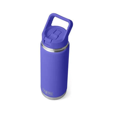 Yeti Rambler 26 Oz Water Bottle with Color Straw Cap - Ultramarine Violet