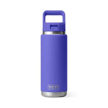 Yeti Rambler 26 Oz Water Bottle with Color Straw Cap - Ultramarine Violet