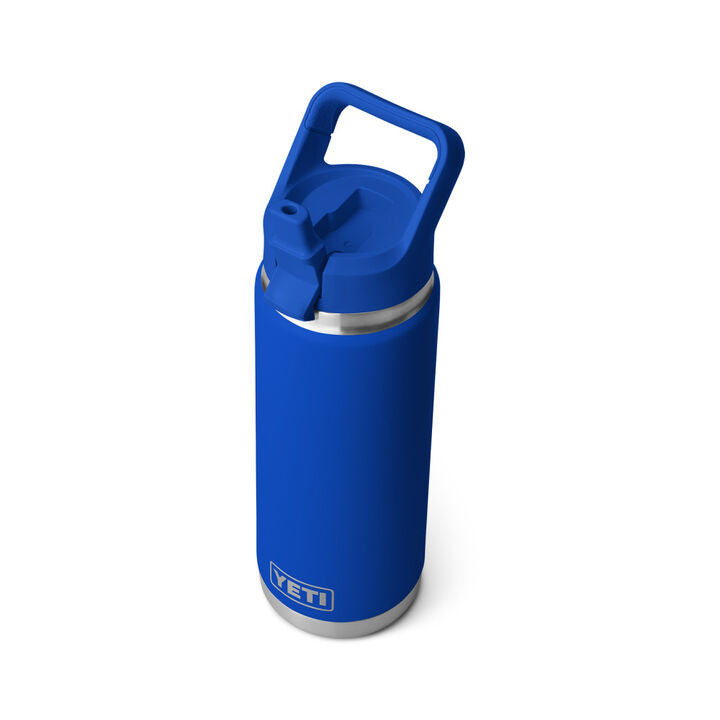 Yeti Rambler 26 Oz Water Bottle with Straw Cap - Royal Blue
