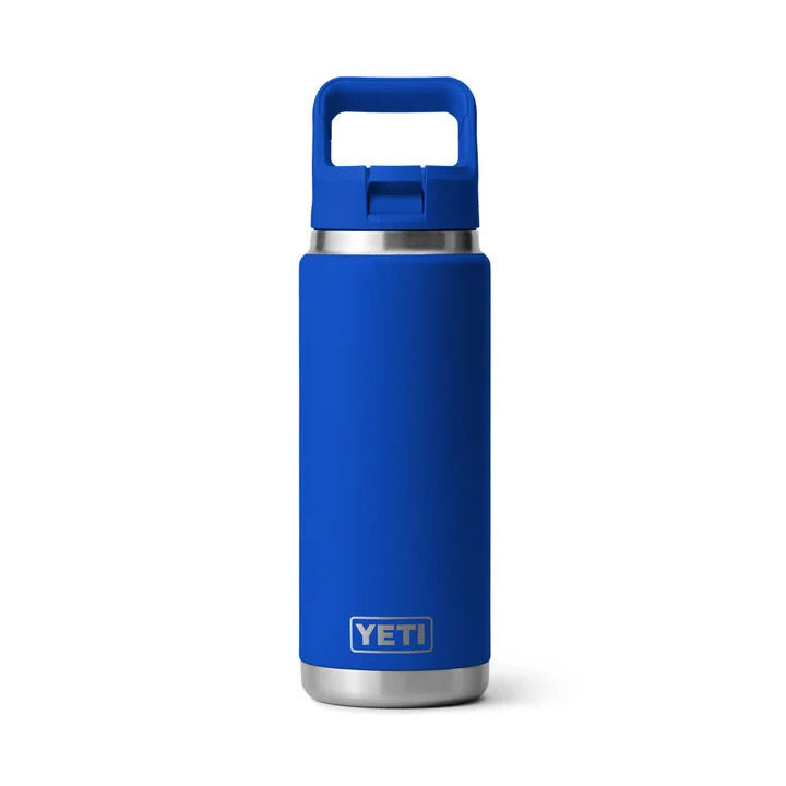 Yeti Rambler 26 Oz Water Bottle with Straw Cap - Royal Blue