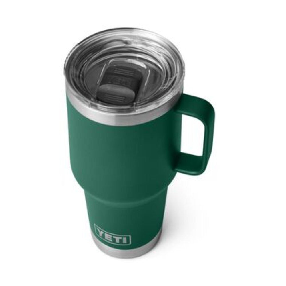 Yeti Rambler 30 Oz Travel Mug with Stronghold Lid - Black Forest Green