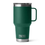 Yeti Rambler 30 Oz Travel Mug with Stronghold Lid - Black Forest Green