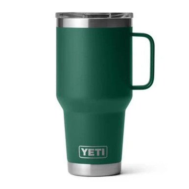 Yeti Rambler 30 Oz Travel Mug with Stronghold Lid - Black Forest Green