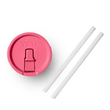 Yeti Tropical Pink 30/40oz Rambler Travel Mug Straw Lid