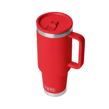 Yeti Rescue Red Rambler 40 Oz Travel Straw Mug