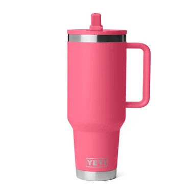Yeti Tropical Pink Rambler 40 Oz Travel Straw Mug