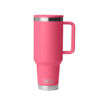 Yeti Tropical Pink Rambler 40 Oz Travel Straw Mug