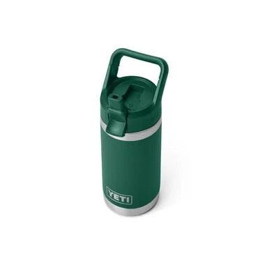 Yeti Rambler Jr. 12 Oz Kids Water Bottle with Straw Cap - Black Forest Green