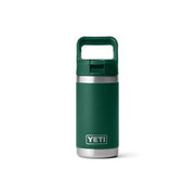 Yeti Rambler Jr. 12 Oz Kids Water Bottle with Straw Cap - Black Forest Green