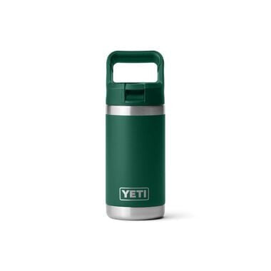 Yeti Rambler Jr. 12 Oz Kids Water Bottle with Straw Cap - Black Forest Green