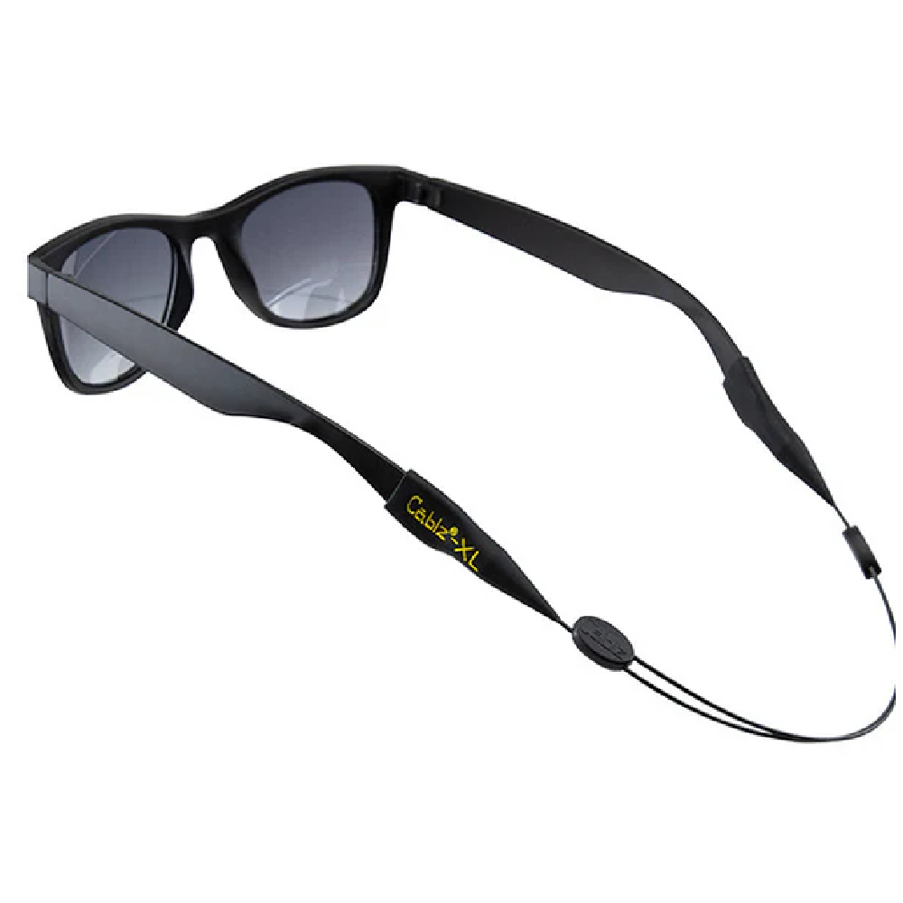 Cablz Zipz Adjustable Eyewear XL Retainer – Black